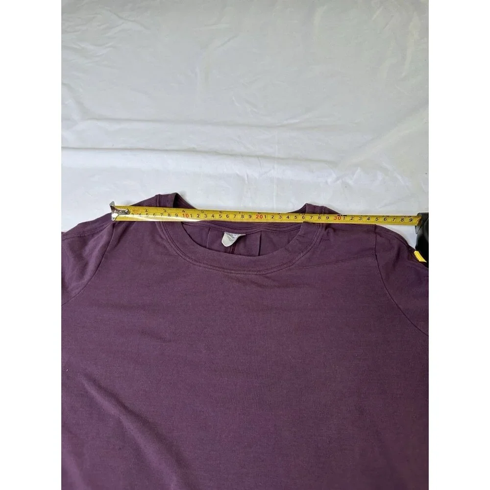 Athleta With Ease Top Women’s Burgundy Berry Small - Picture 6 of 8